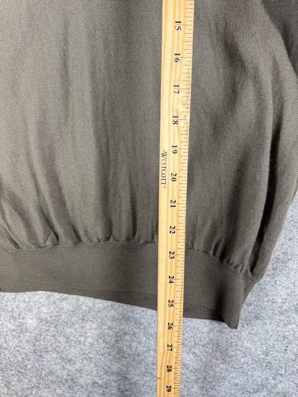 Armani Collezioni Minimalist Wool Pullover Sweater XL Quiet Luxury Comfy Cozy - Picture 9 of 13